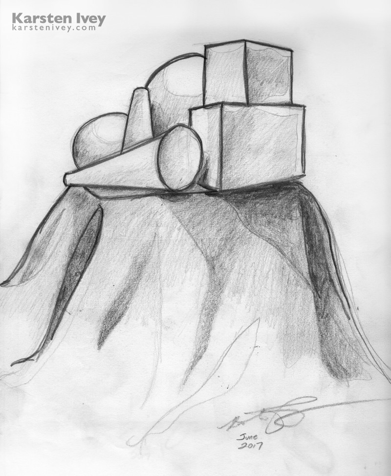 Pencil-drawing-shapes